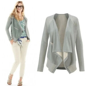 Cabi Pocket Draped Open Front Cardigan